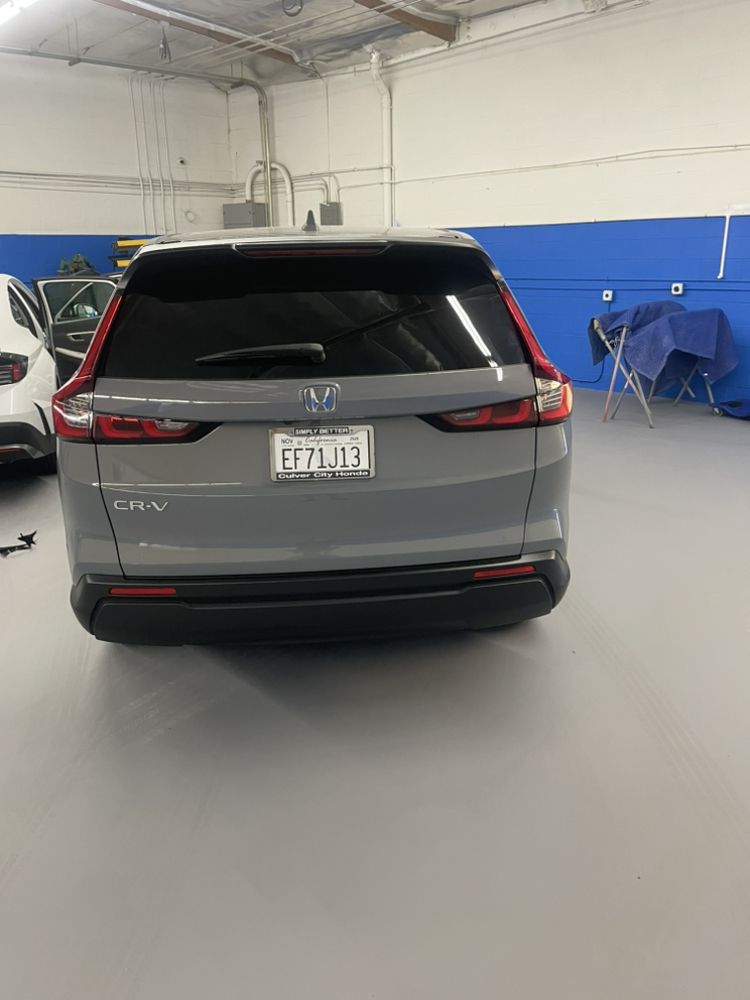 Honda CR-V with tinted rear window